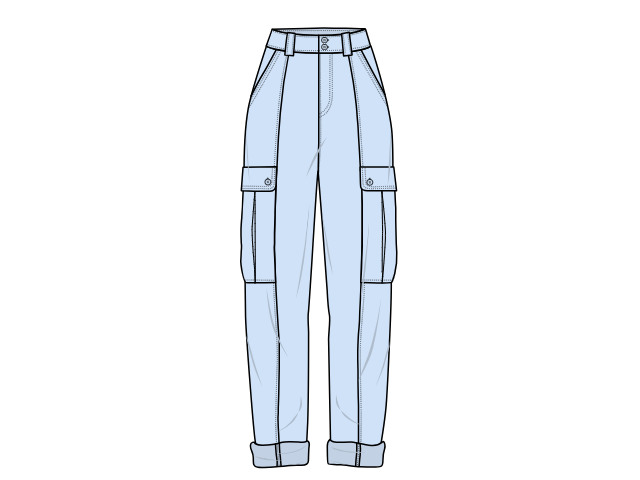 Top 10 High-waist Trouser Sketches and Templates