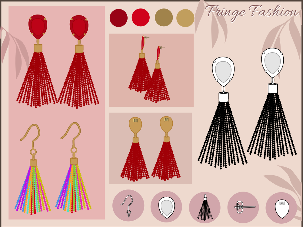 Fringe Earring Moodboard