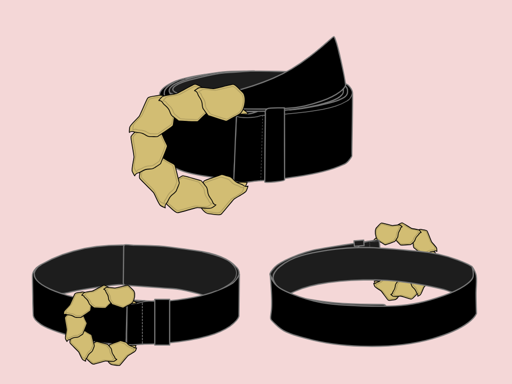 10 Stylish Statement Belt Sketches and Templates