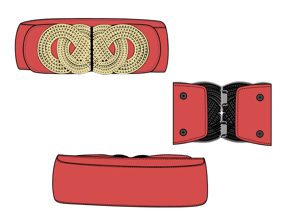 10 Stylish Statement Belt Sketches and Templates