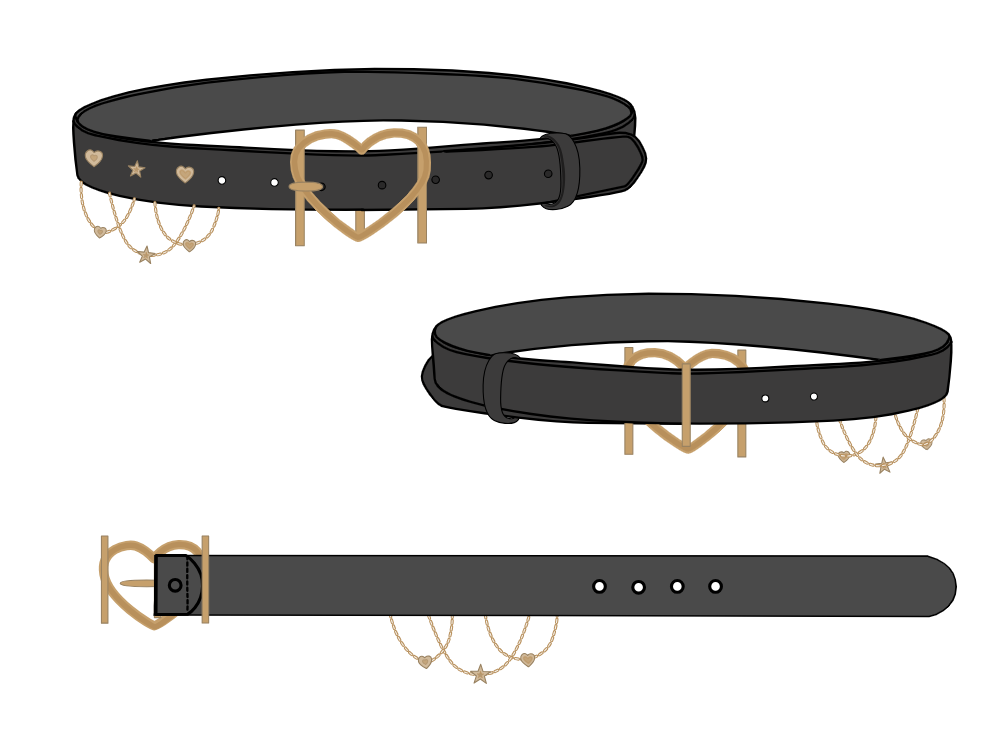 10 Stylish Statement Belt Sketches and Templates