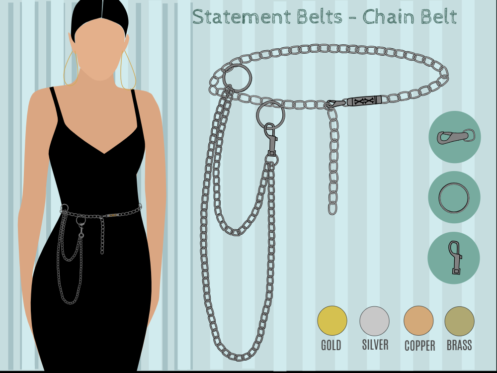 10 Stylish Statement Belt Sketches and Templates