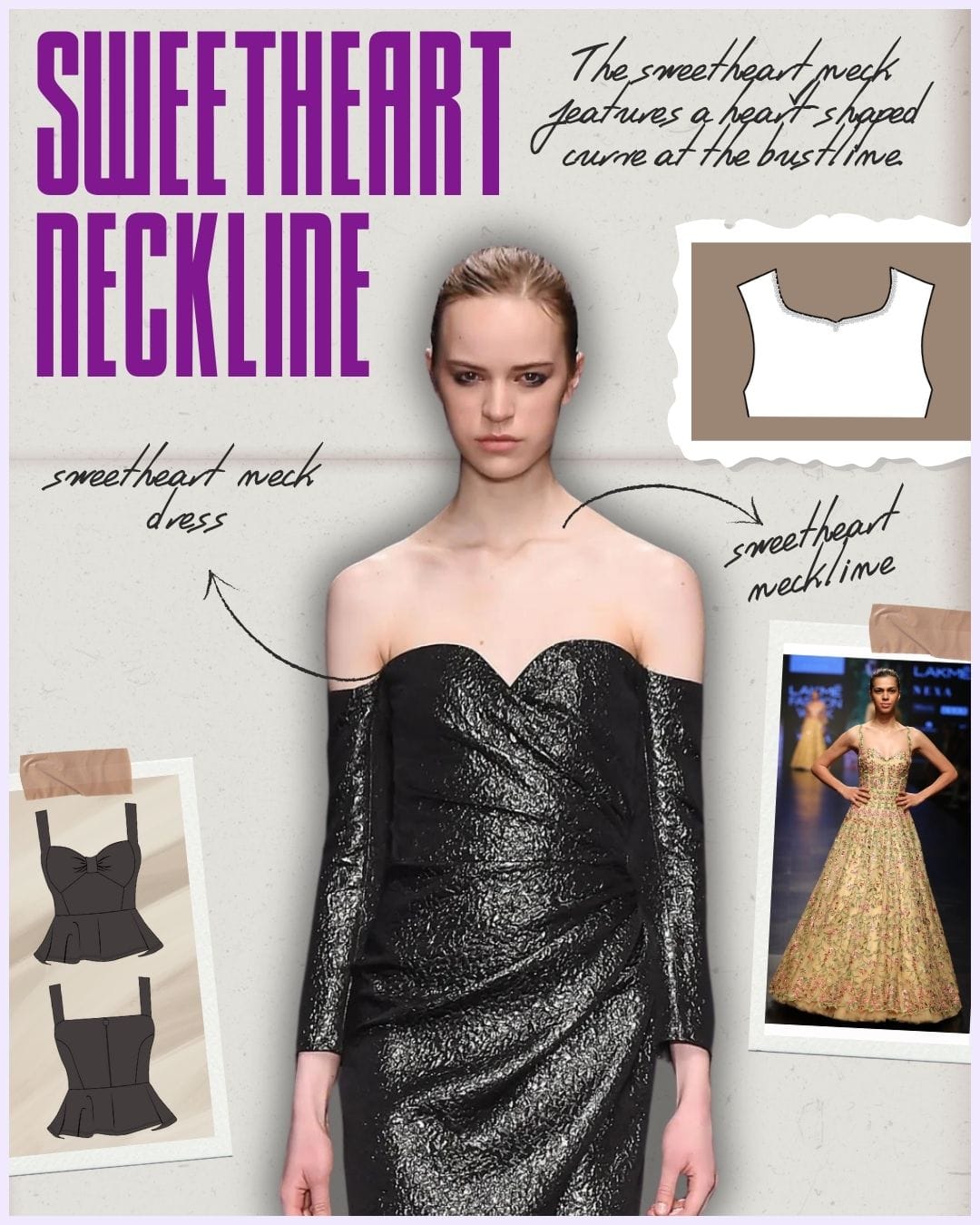 A-Z Garment Necklines: Free Sketches & Templates