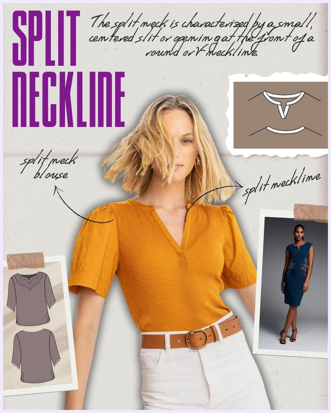 A-Z Garment Necklines: Free Sketches & Templates