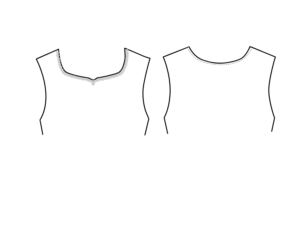 A-Z Garment Necklines: Free Sketches & Templates