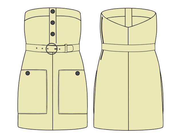 A-Z Garment Necklines: Free Sketches & Templates