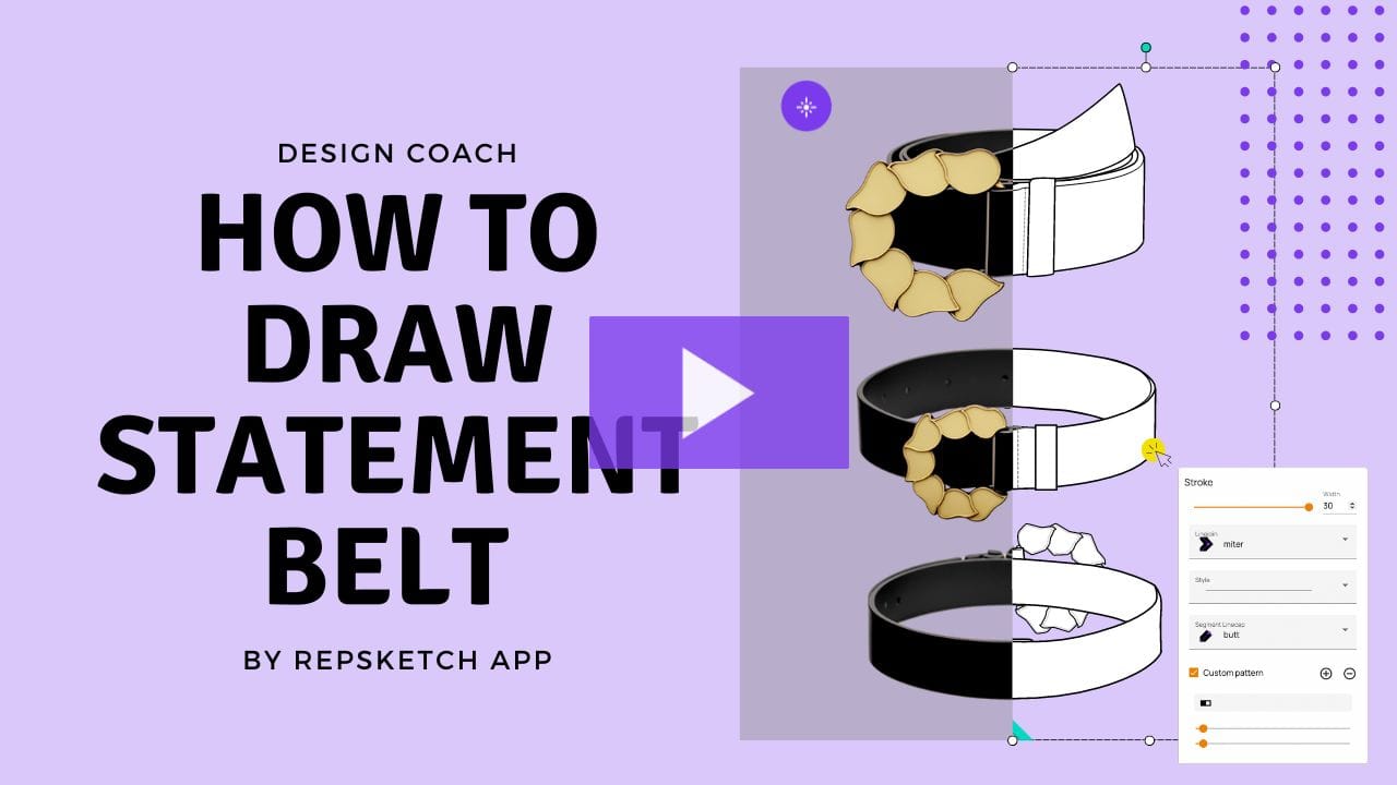 10 Stylish Statement Belt Sketches and Templates