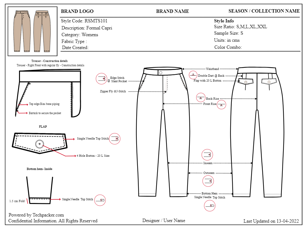 How To Draw Pants Sketch - The Ultimate Guide & Free Templates