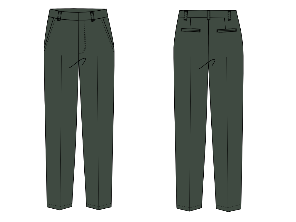 How To Draw Pants Sketch - The Ultimate Guide & Free Templates